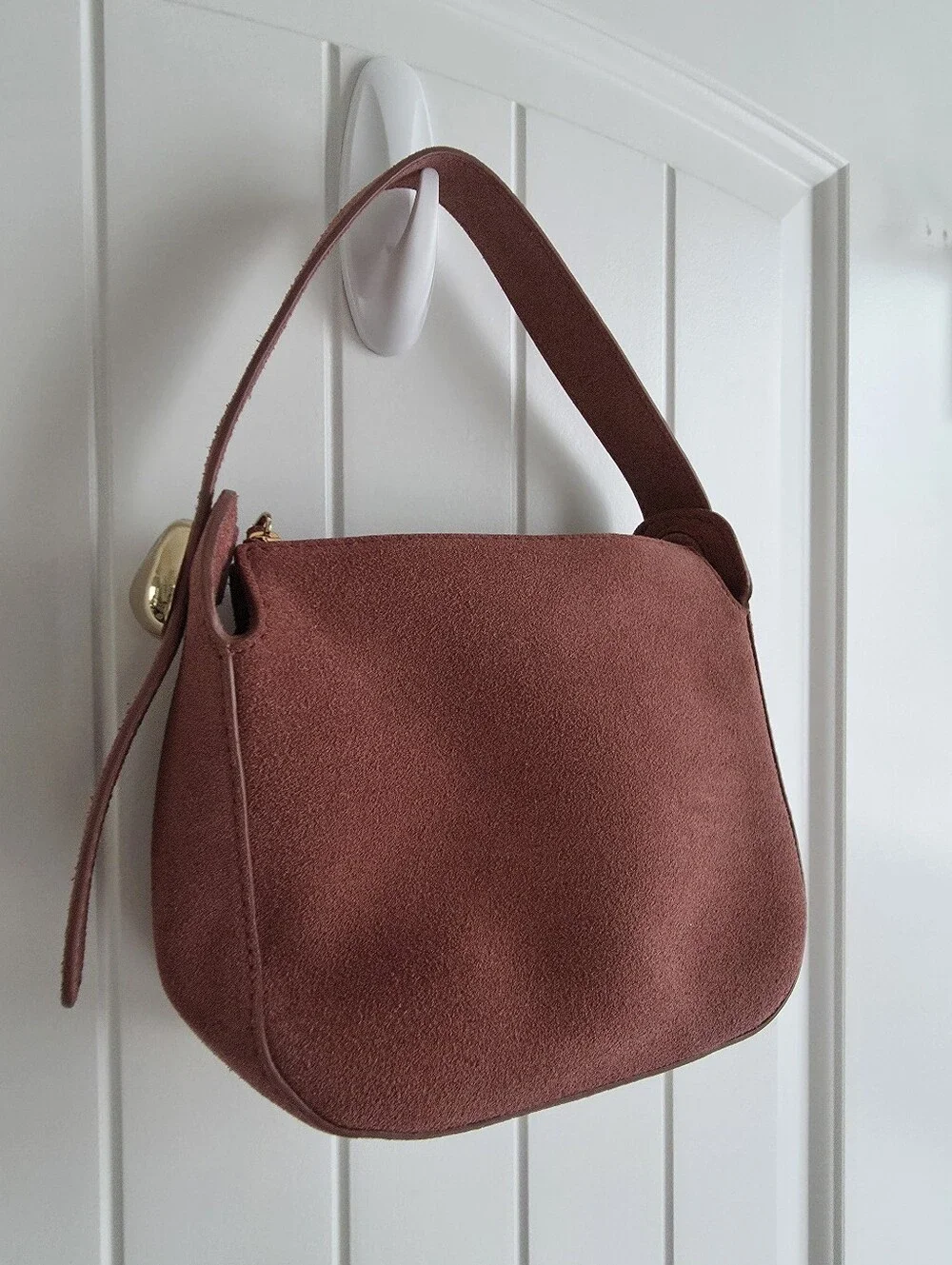 NWT Madewell The Sculpted Metal Wristlet Bag